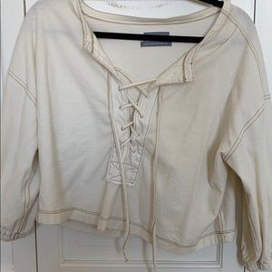 Urban Outfitters Lace Up Boho Top